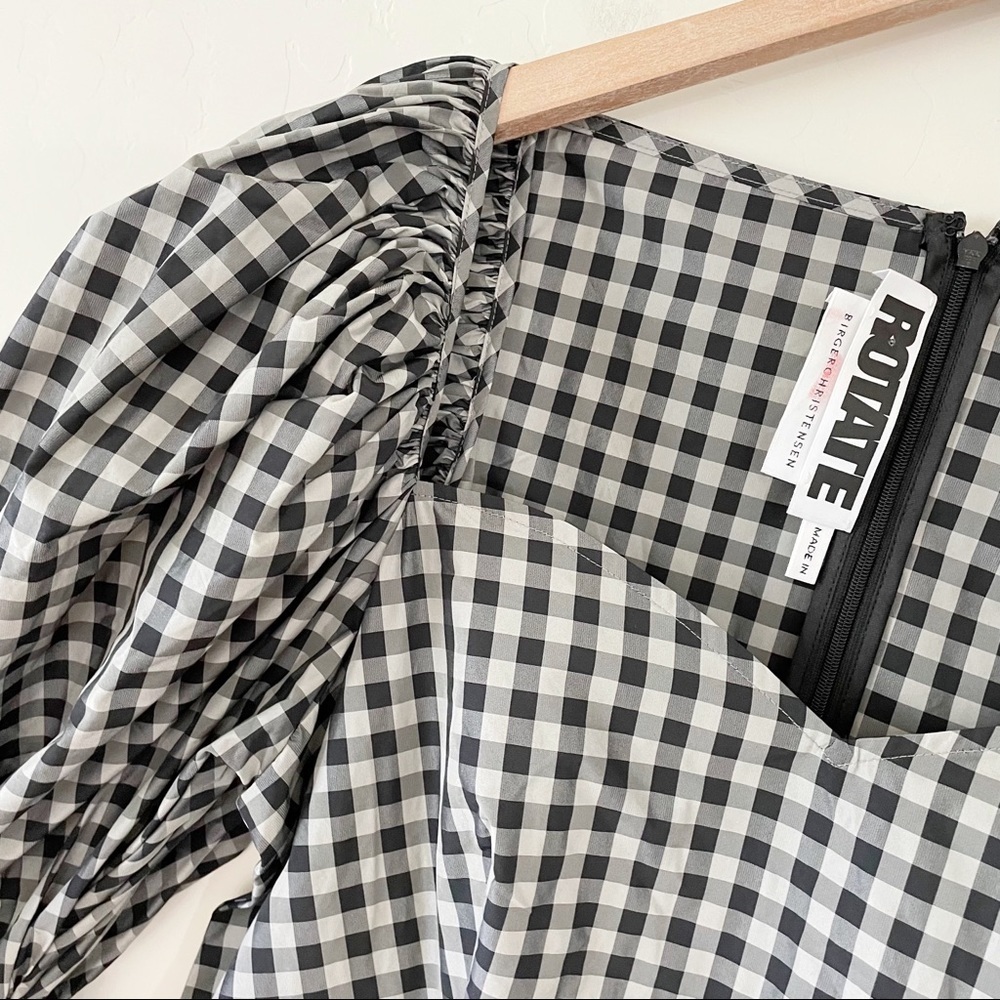 ROTATE BIRGER CHRISTENSEN Gingham shell mini dress - Picture 7 of 16